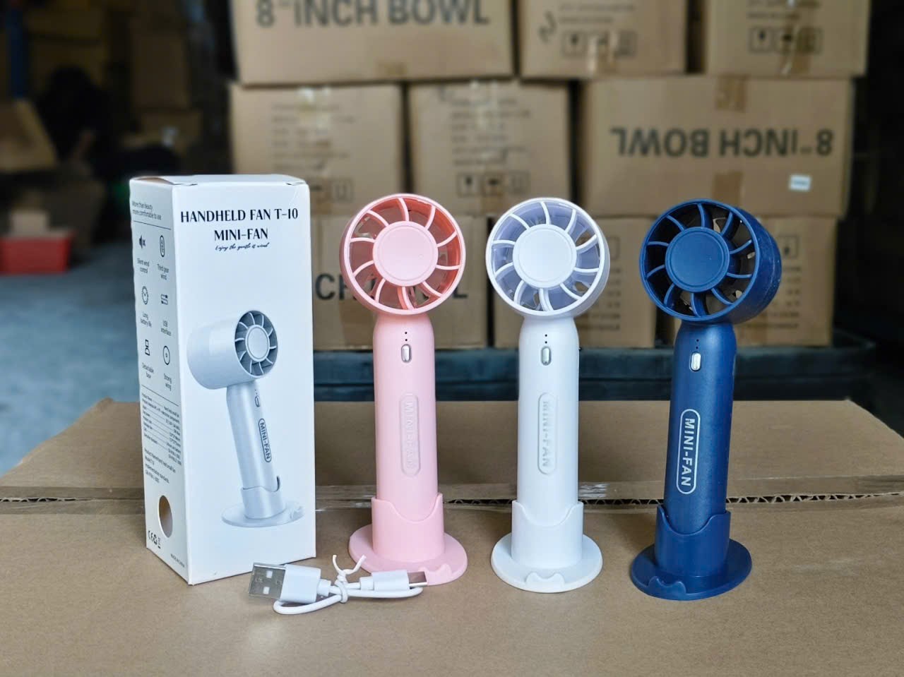 Quạt Mini cầm tay Handy Fan T10 ( kiện 100 cái) - Ảnh 2