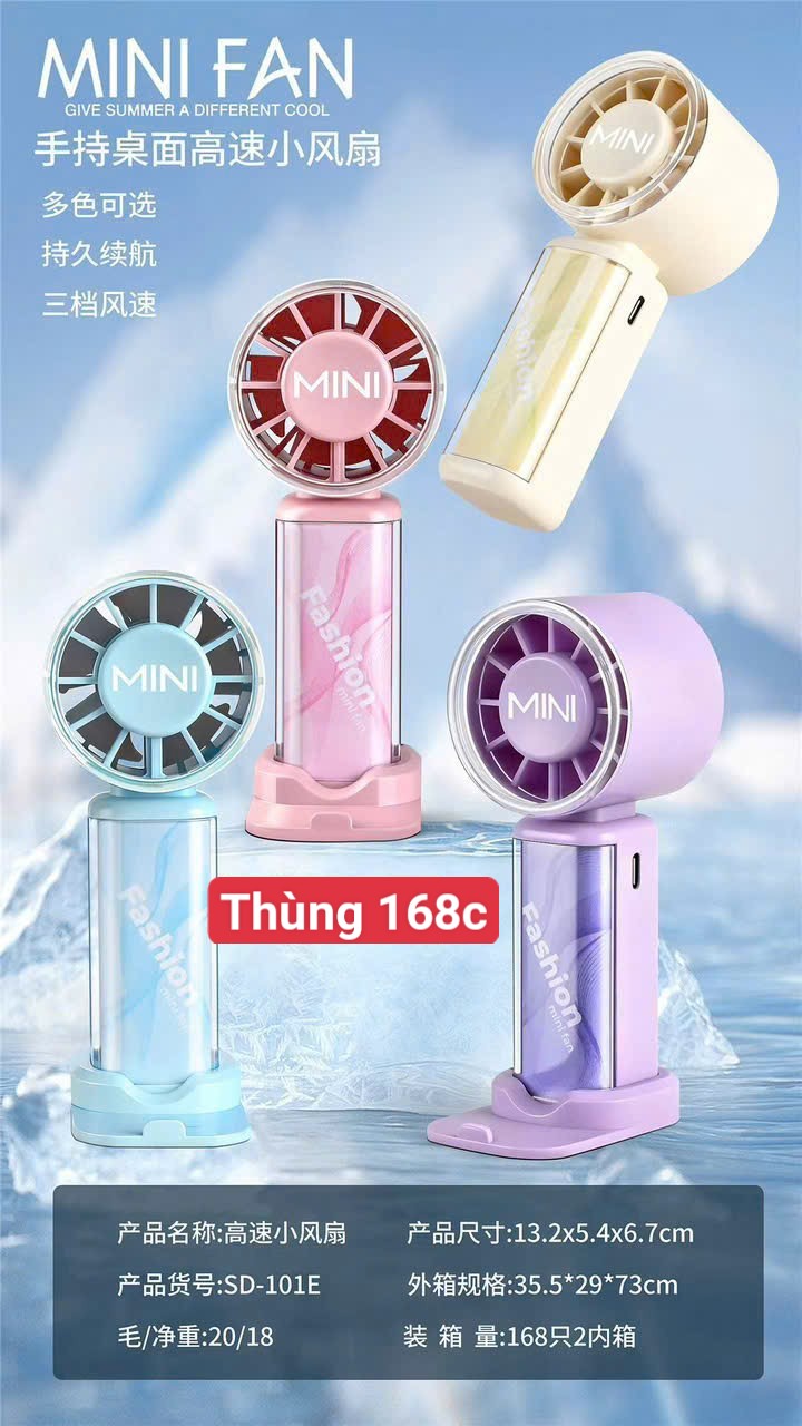 Quat-cam-tay-Fashion-Kien-168-cai- Quạt cầm tay Fashion (Kiện 168 cái) - Ảnh 1