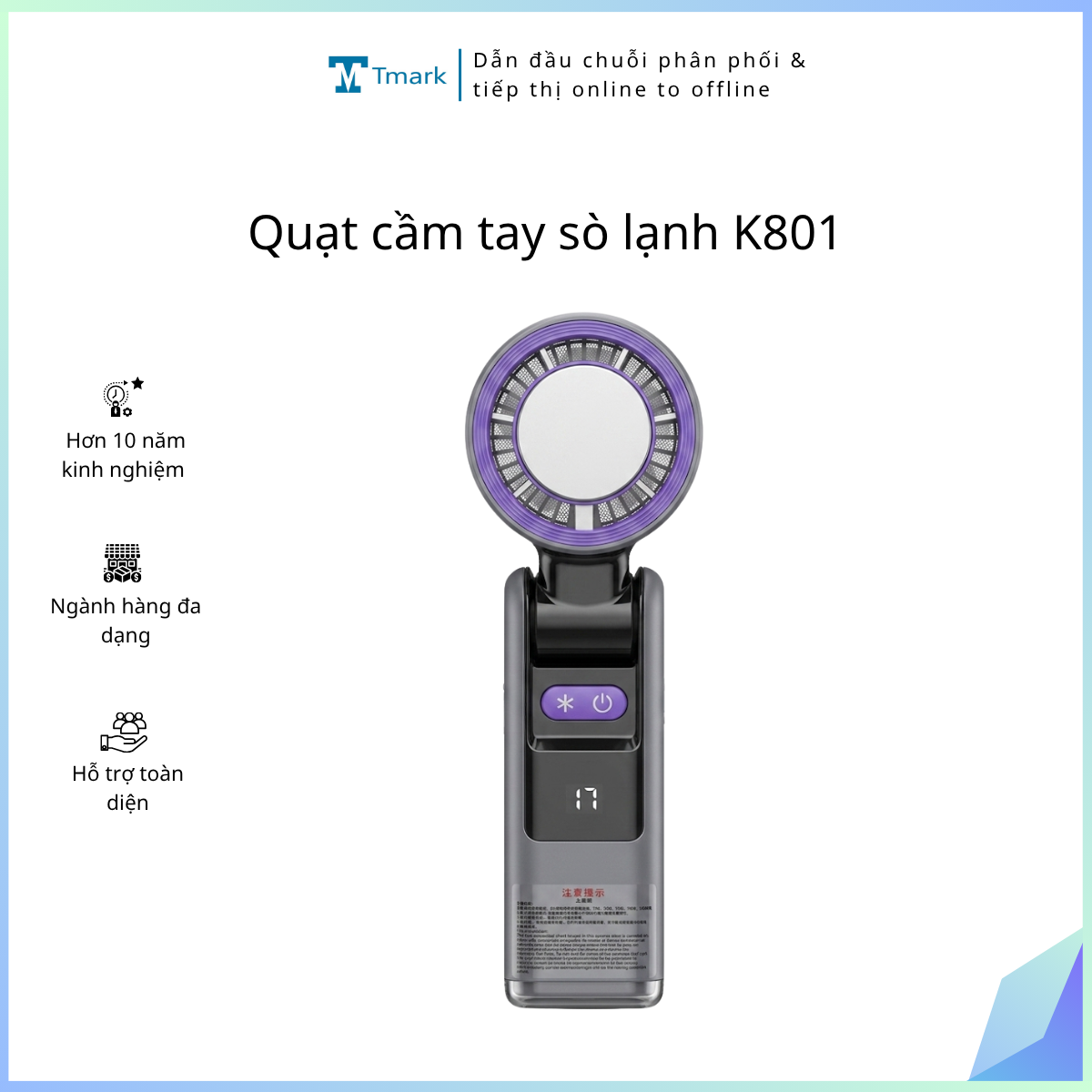 Quat-cam-tay-so-lanh-K801-Kien-60-cai-2 Quạt cầm tay sò lạnh K801 ( Kiện 60 cái) - Ảnh 1