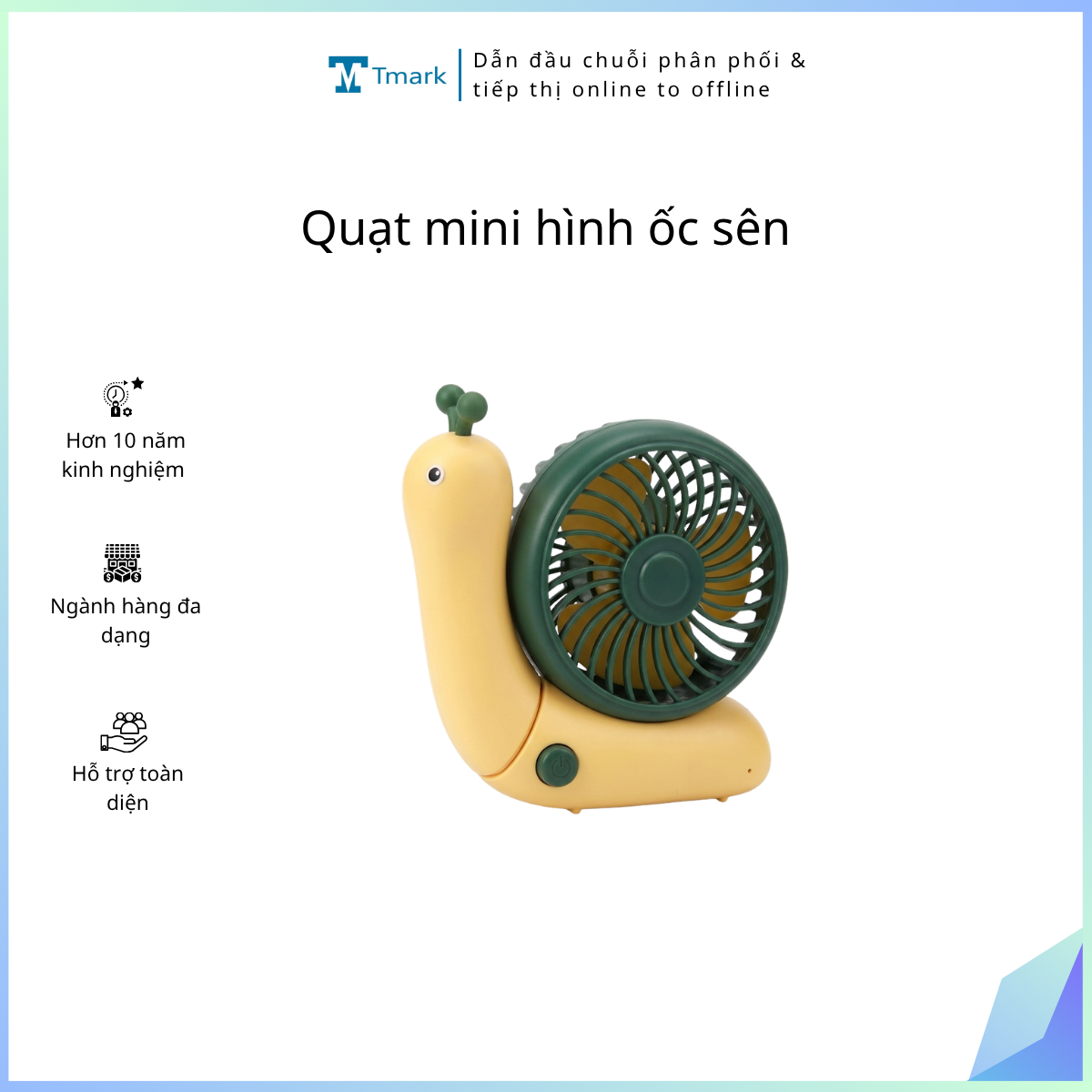 Quat-mini-hinh-oc-sen-kien-144-cai-1 Quạt mini hình ốc sên (kiện 144 cái) - Ảnh 1