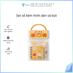 Set đồ dùng học tập sổ kèm hình dán và bút (Kiện 440 set)