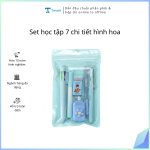 Set học tập 7 chi tiết hình hoa (Kiện 200 set)