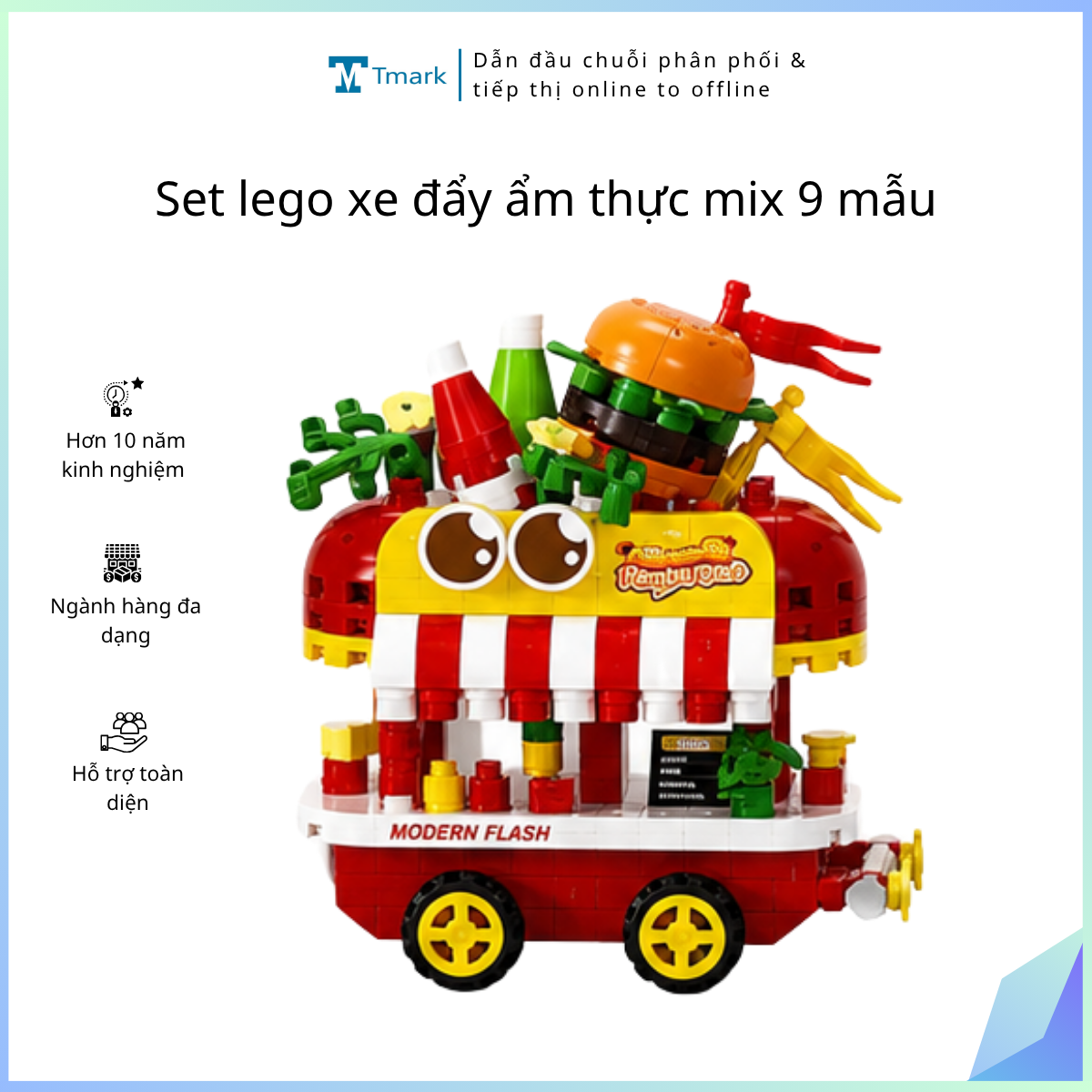 Set-lego-xe-day-am-thuc-mix-9-ma-Kien-5-set-1 Set lego xe đẩy ẩm thực mix 9 mã (Kiện 5 set) - Ảnh 1
