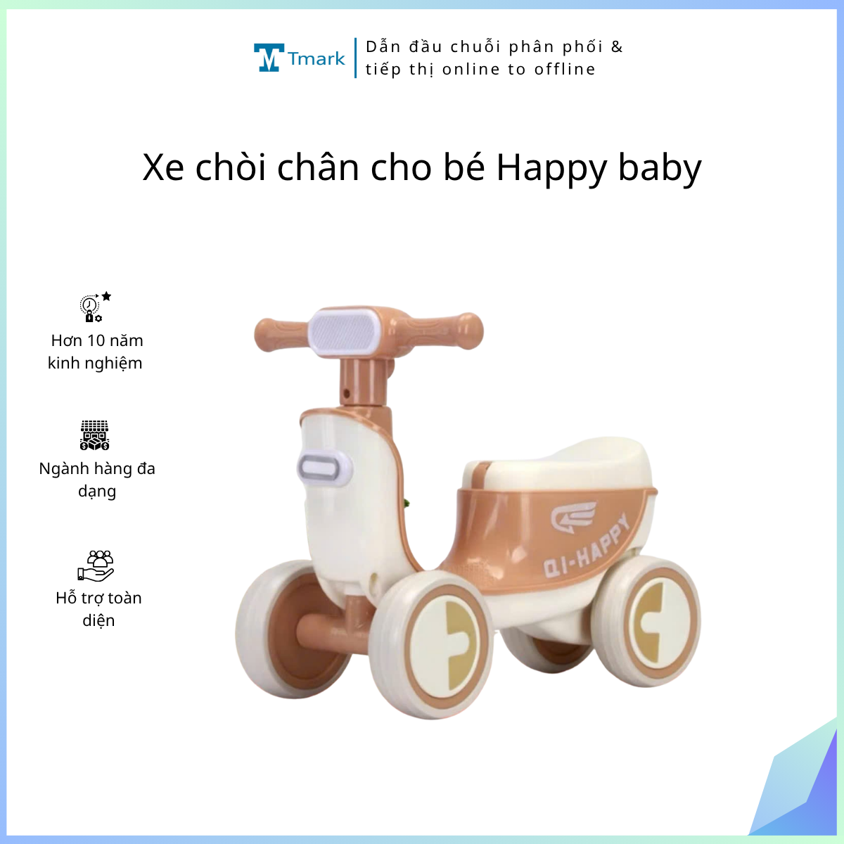 Xe-choi-chan-cho-be-Happy-baby Xe chòi chân cho bé Happy baby - Ảnh 1