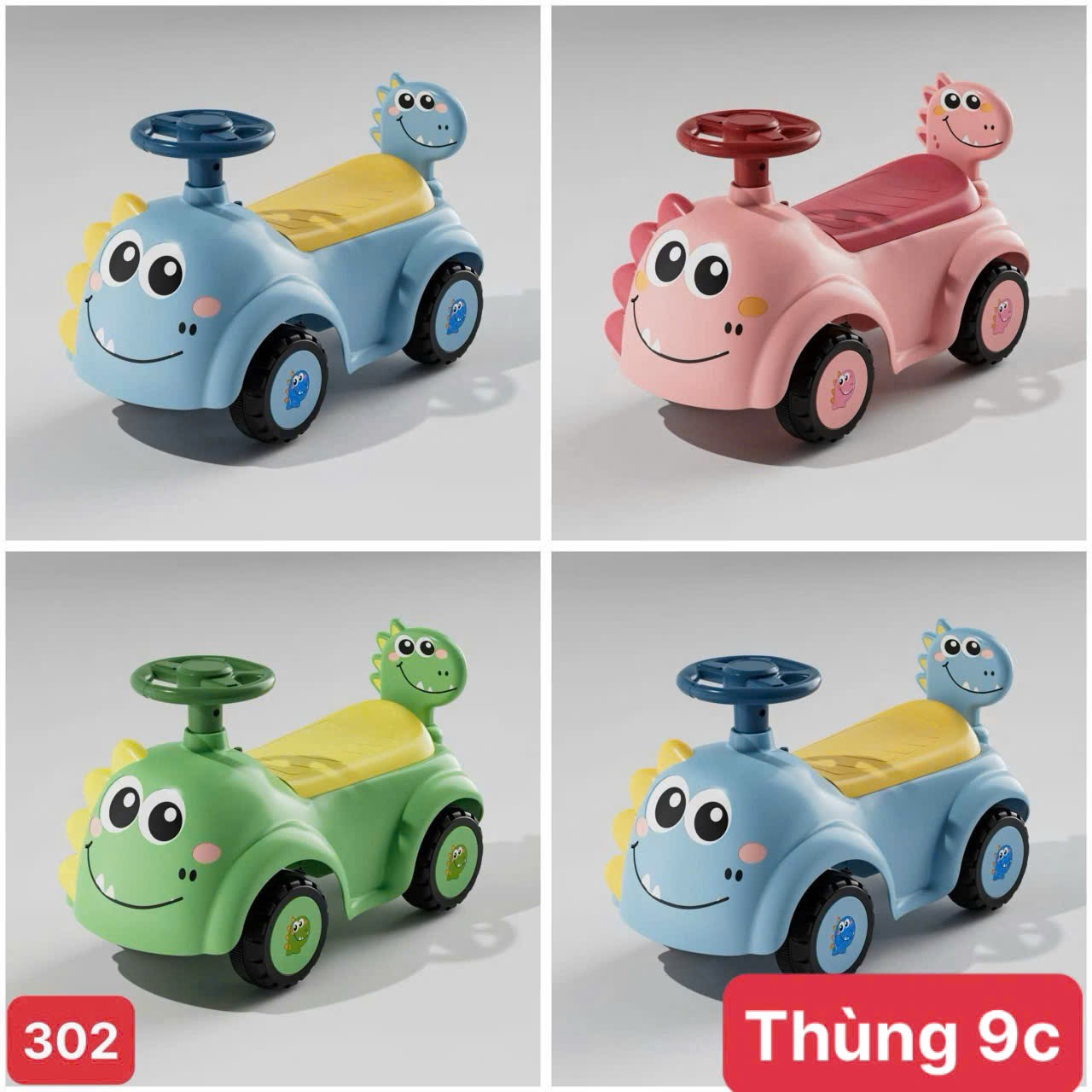 Đồ chơi: Xe chòi chân cho bé, có 4 bánh chất liệu: nhựa + sắt - Ảnh 4