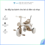 Xe đẩy ba bánh cho bé có đèn và nhạc ( Kiện 10 chiếc)