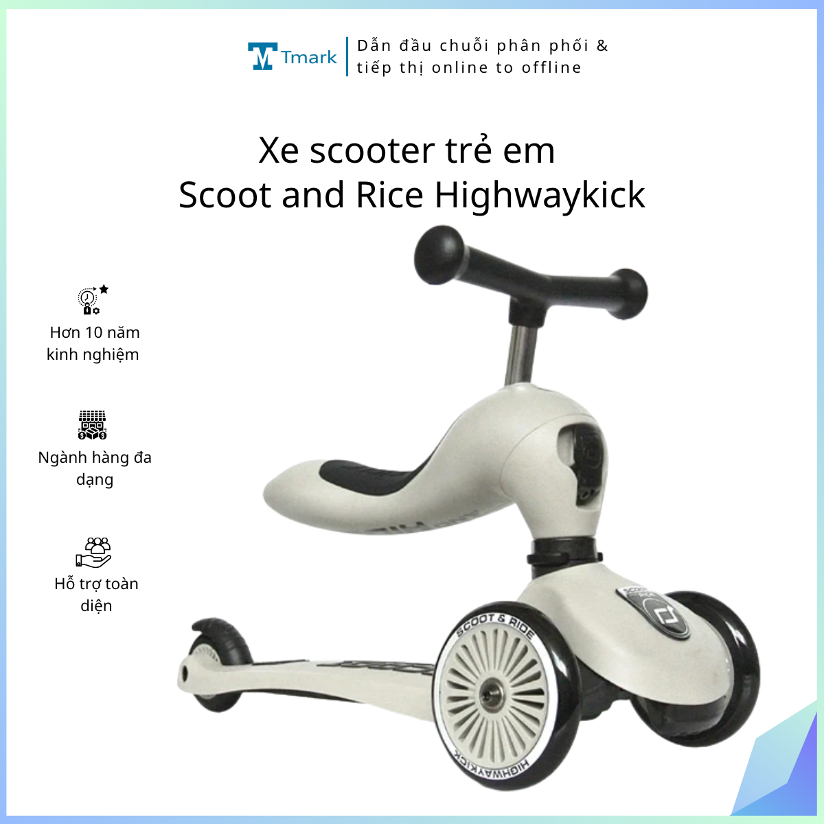 Xe-scooter-tre-em-Scoot-and-Rice-Highwaykick Xe scooter trẻ em Scoot and Rice Highwaykick - Ảnh 1