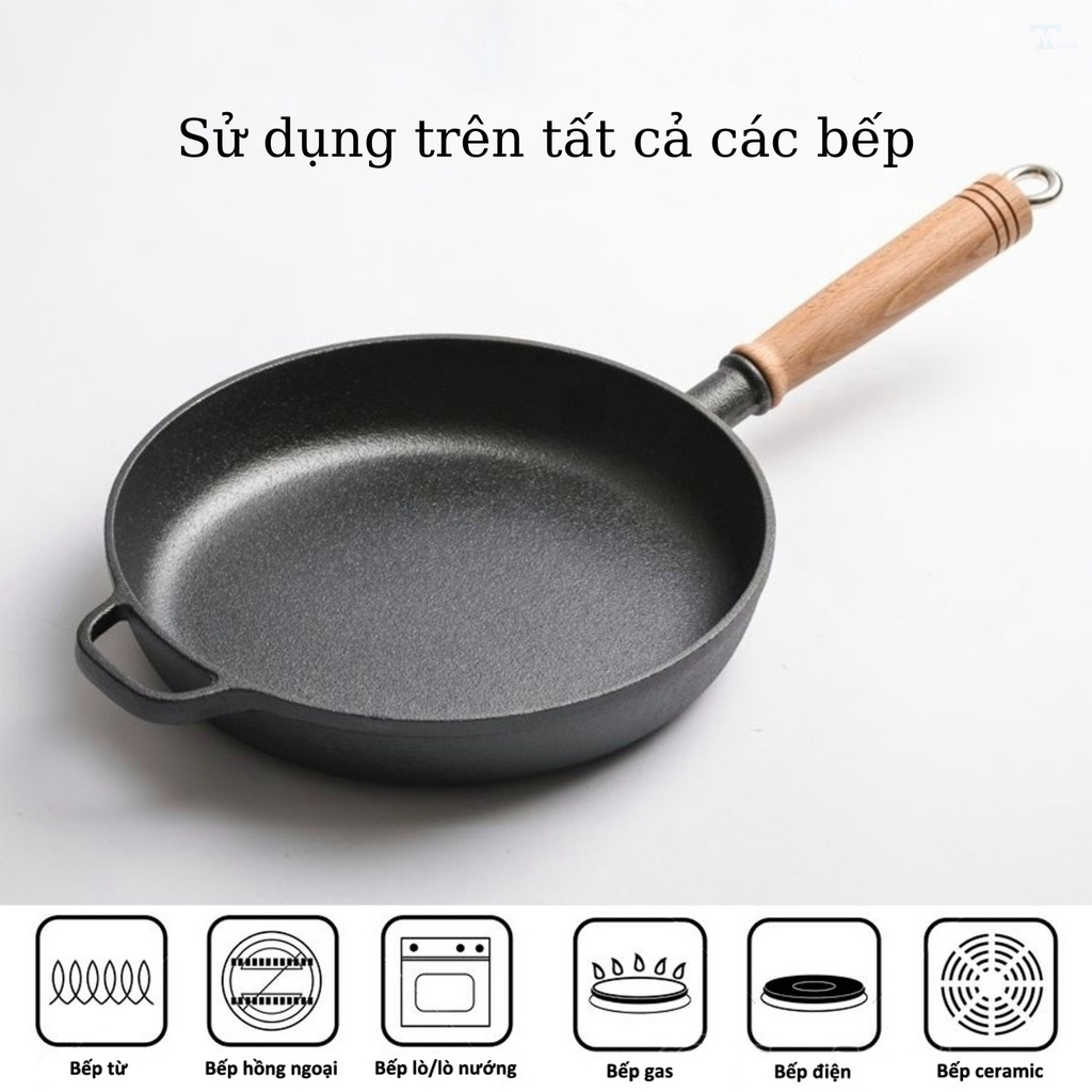chảo gang chống dính