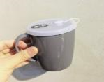 [Hàng Nhật] Cốc uống nước có lỗ cắm ống hút 300ml-màu nâu Tmark (Kiện 5 cái)