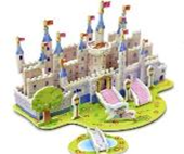 [Hàng Nhật] Bộ ghép hình 3D mẫu lâu đài Tmark (Kiện 12 cái)
