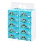[Giấy My Lan] Giấy Rút Cầu Vồng MyLan 3 Lớp (300 Tờ/Gói, 10 Gói/Xách) Tmark