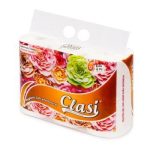 [Giấy My Lan] Giấy Vệ Sinh Clasi Hoa Hồng 4 Lớp (6 Cuộn/Xách) Tmark