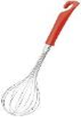 [Hàng Nhật] Dụng cụ đánh trứng inox KAI (cán đỏ) Tmark (Kiện 10 cái)
