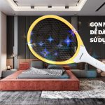 Vợt Muỗi Sunhouse Đánh Bay Muỗi Màu Vàng SHE-E200 Tmark