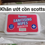 Thùng 24 gói khăn ướt cồn (gói 50 tờ) Scotts 3147472 Kiện 10 thùng)
