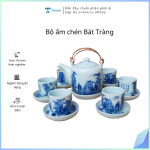 Bộ ấm chén Bát Tràng