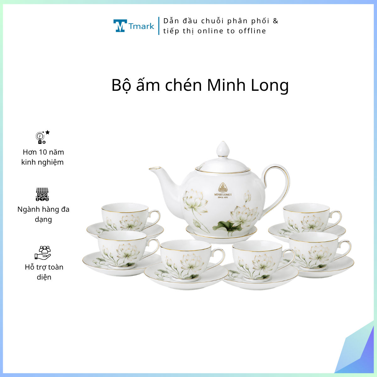 Bo-am-chen-Minh-Long Bộ ấm chén Minh Long - Ảnh 1
