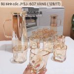 Bộ bình cốc JYSJ -607 vàng/xám ( kiện 12 bộ ) ( hàng nguyên kiện)