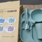 Bộ dụng cụ ăn dặm lúa mạch cho bé (kiện 48 bộ)
