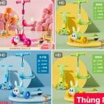 Đồ chơi trẻ em: Xe trượt scooter cho bé, Chất liệu: khung bằng sắt + nhựa có 03 bánh xe, model 616. KT(55*26*72)cm +/-10%, Mới 100% (