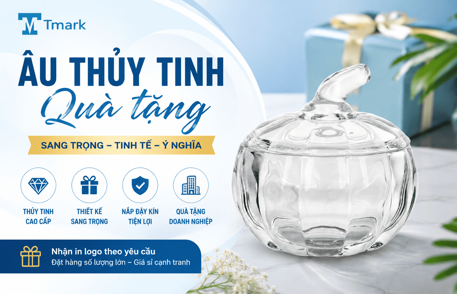 âu thủy tinh quà tặng
