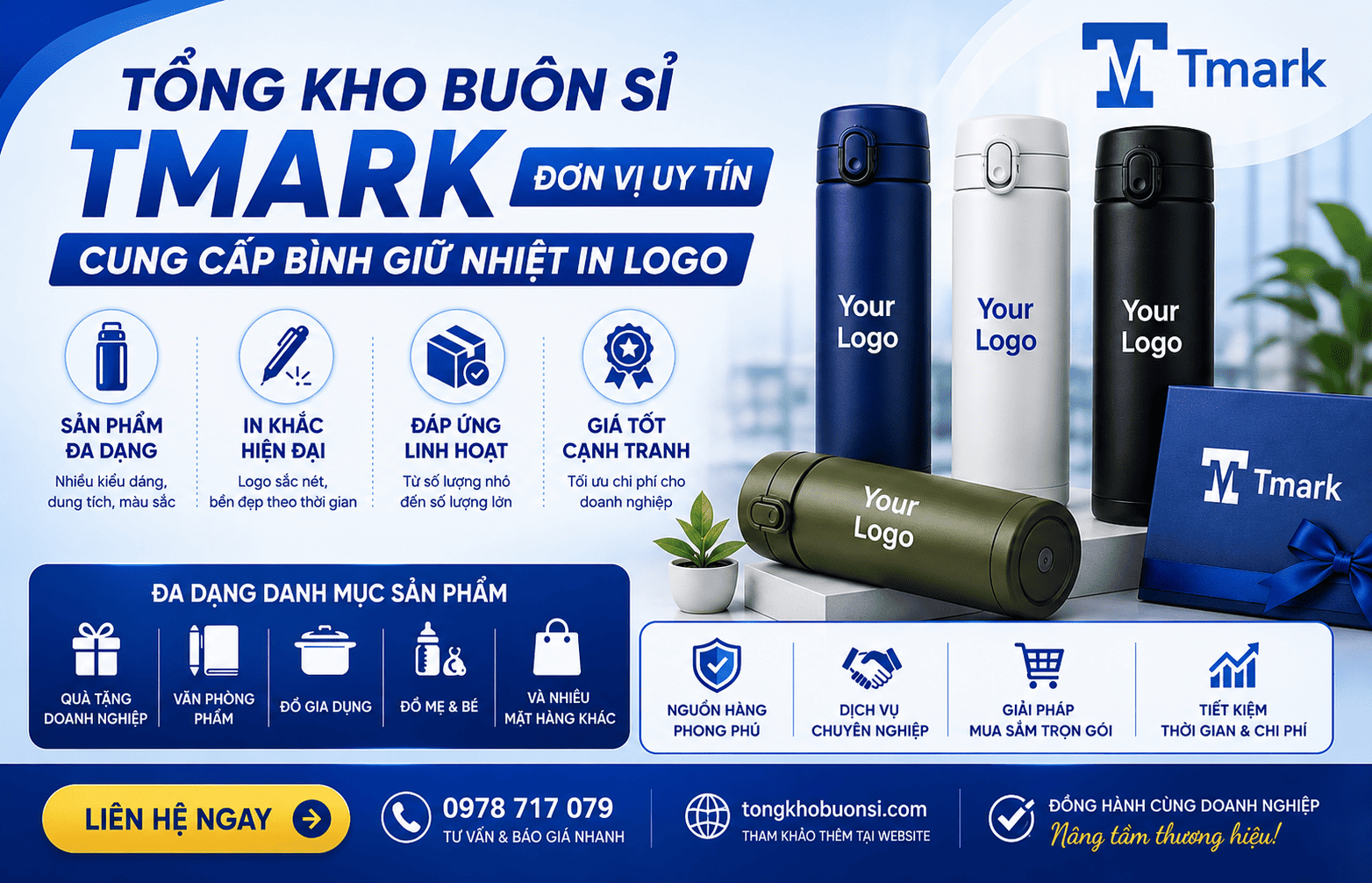 bình giữ nhiệt in logo