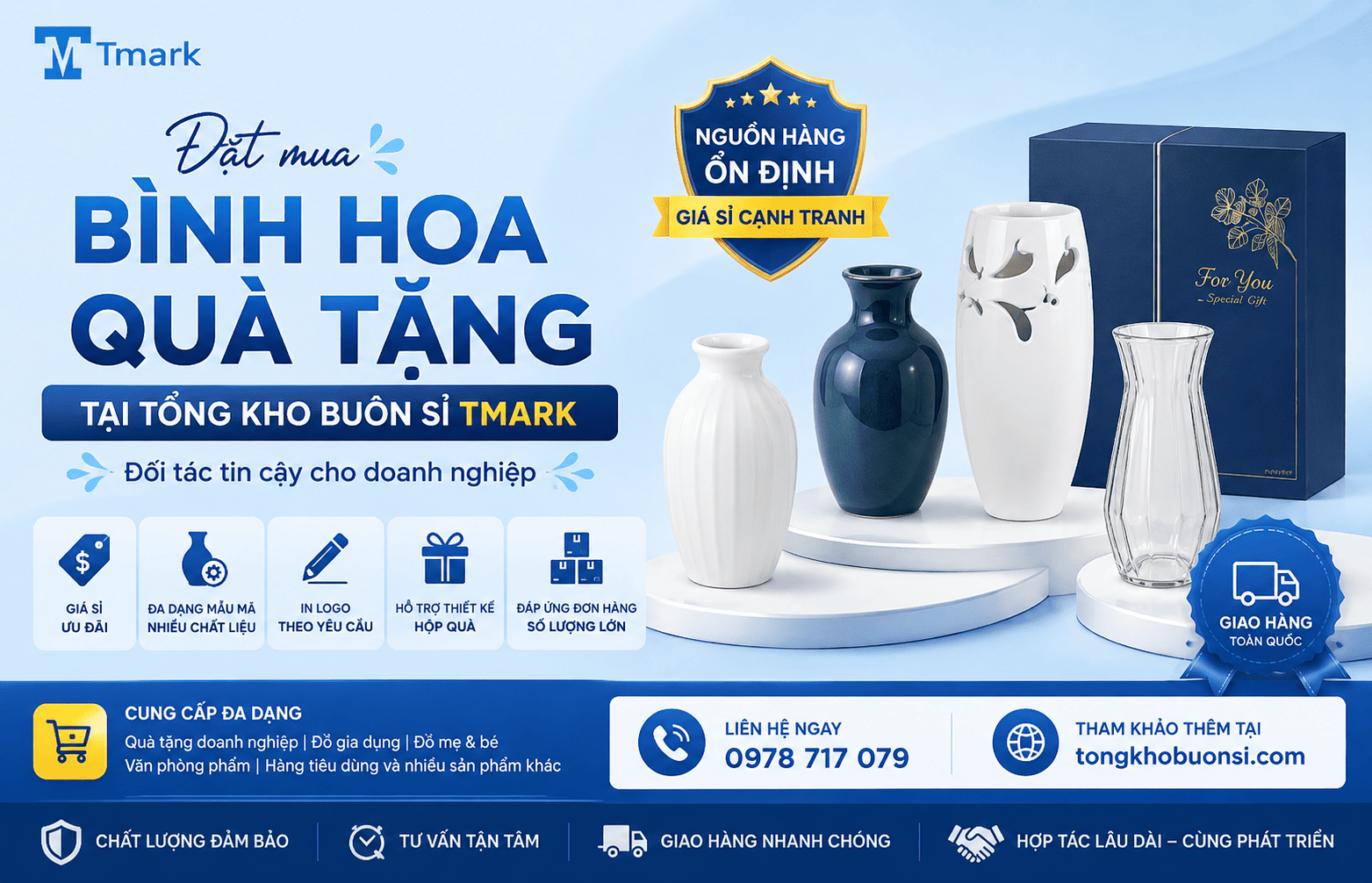 bình hoa quà tặng
