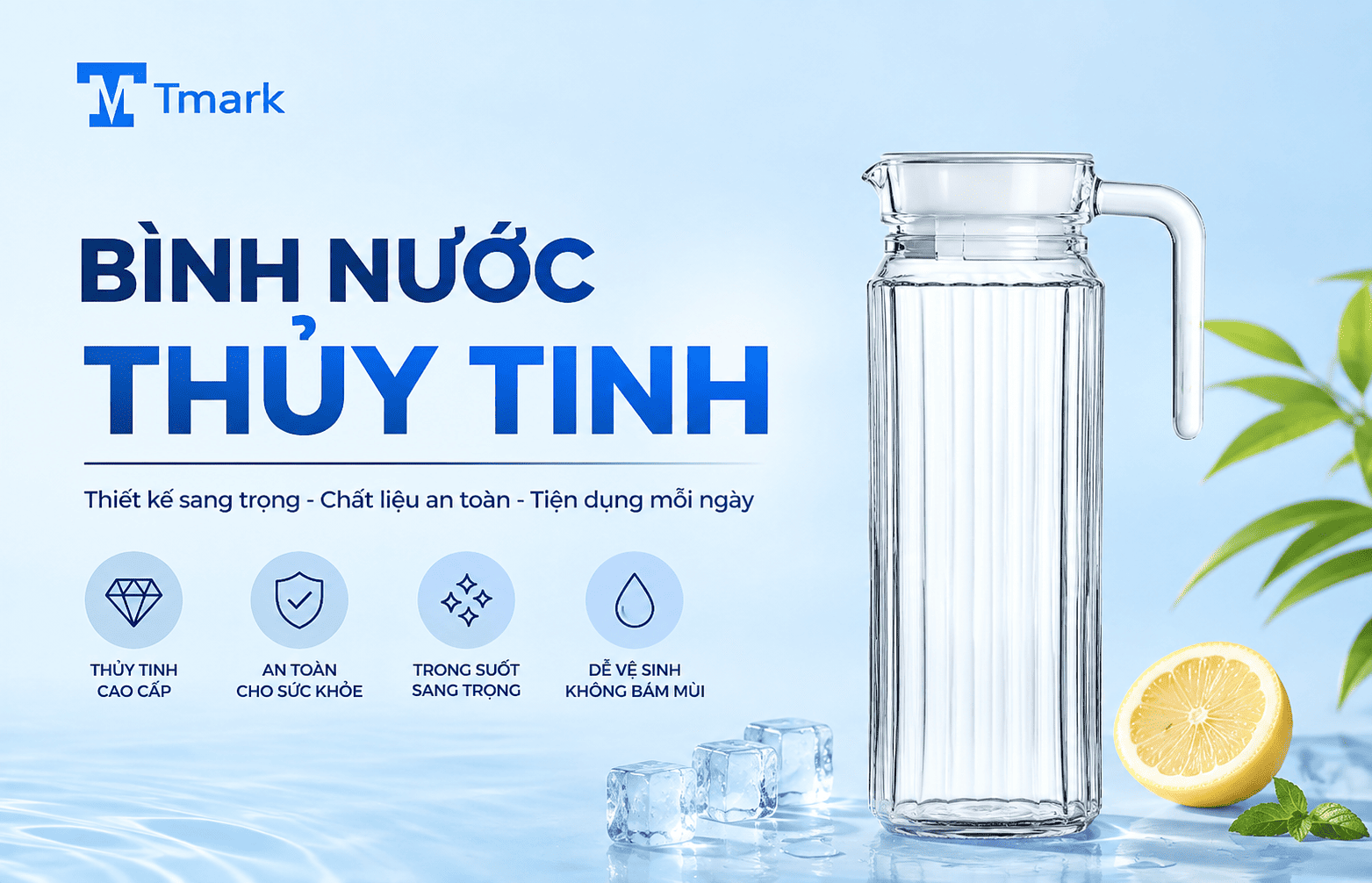 bình nước thủy tinh
