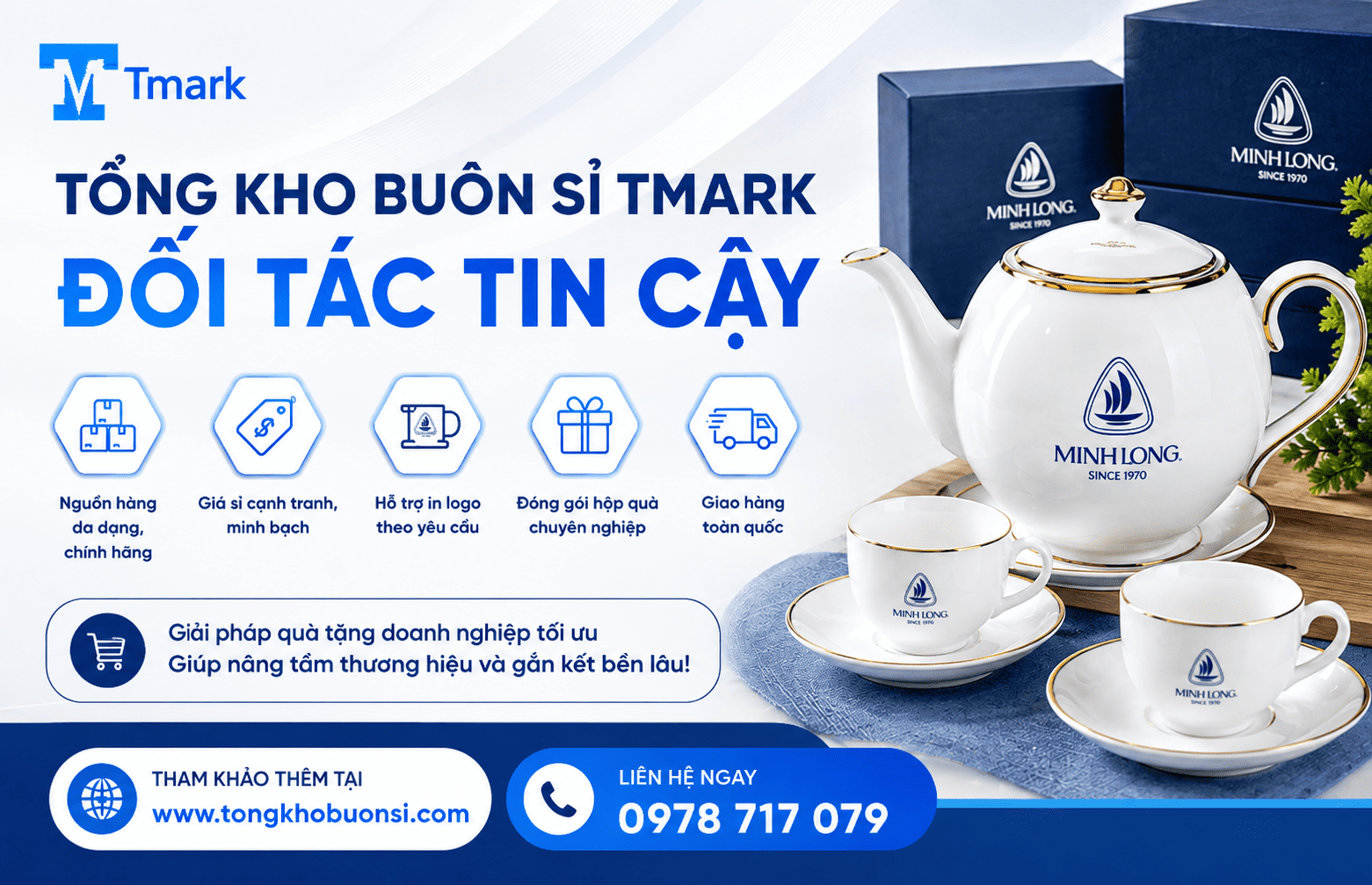 bộ ấm chén Minh Long