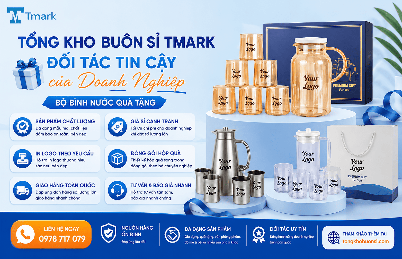 bộ bình nước quà tặng