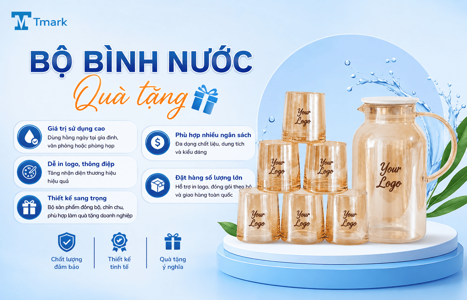 bộ bình nước quà tặng