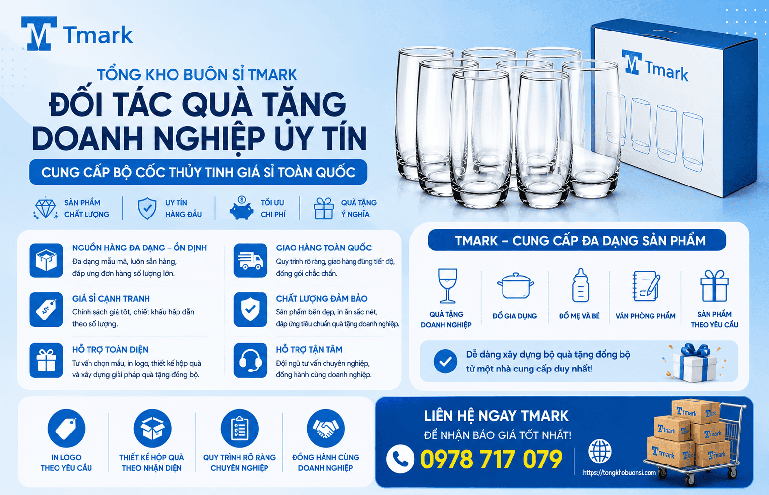 bộ cốc thủy tinh