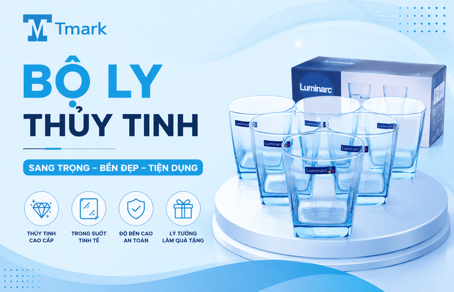 bộ ly thủy tinh