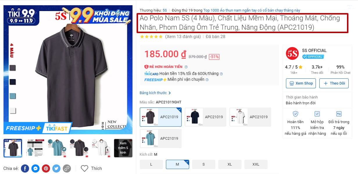 cách đặt tên sản phẩm chuẩn seo