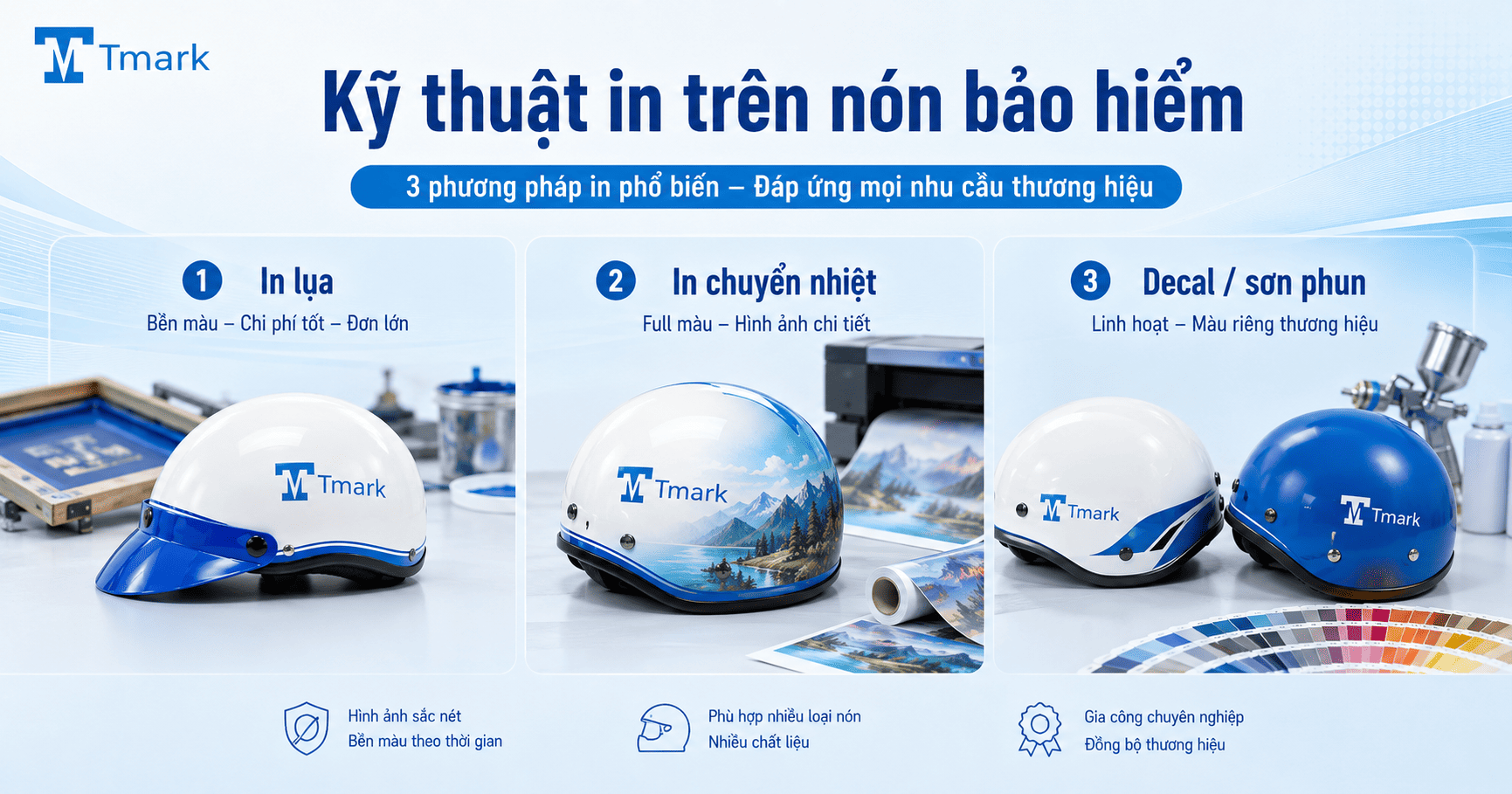 Nón bảo hiểm quảng cáo