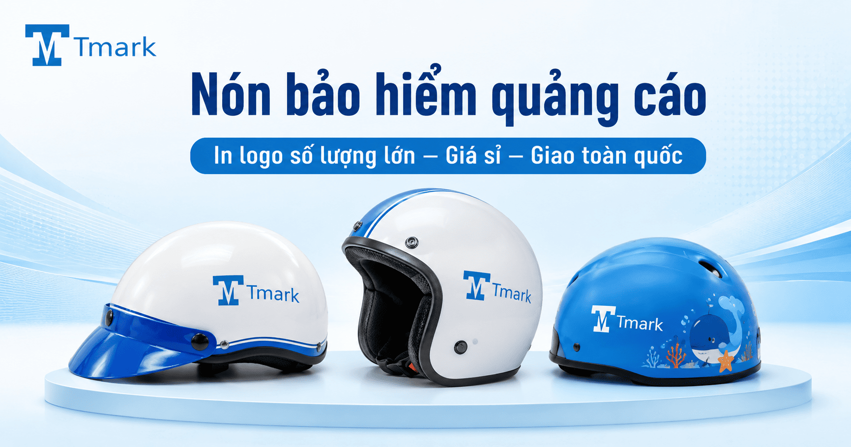 Nón bảo hiểm quảng cáo