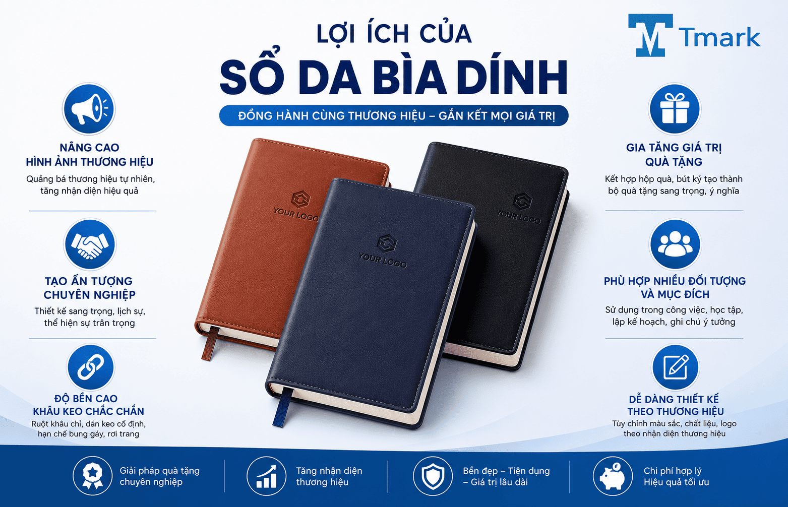 sổ da bìa dính