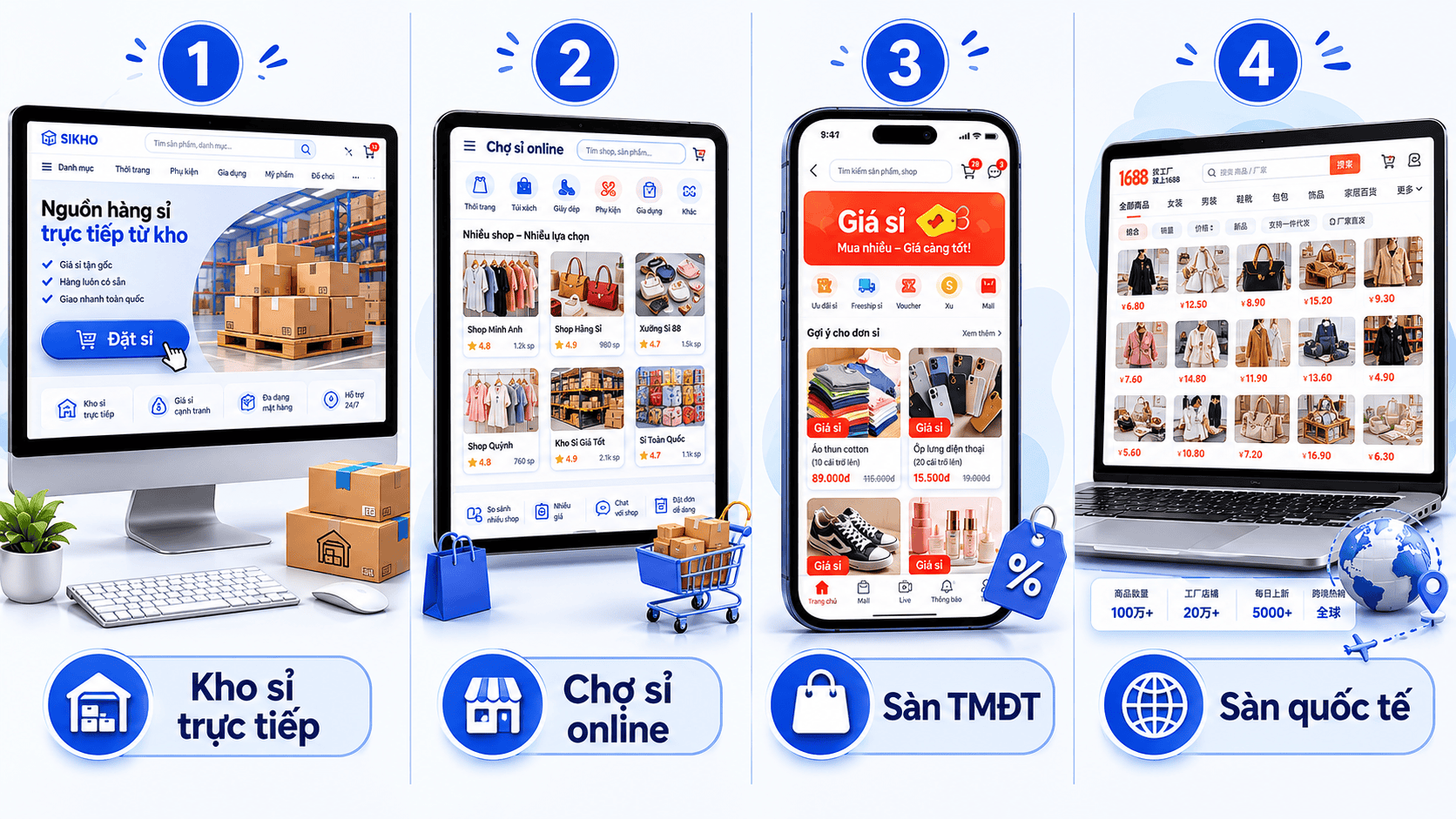 trang bán sỉ online