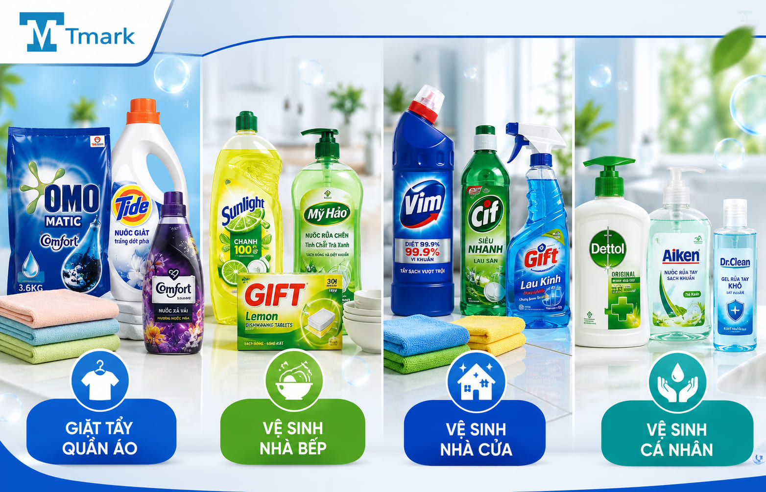 hóa phẩm tẩy rửa
