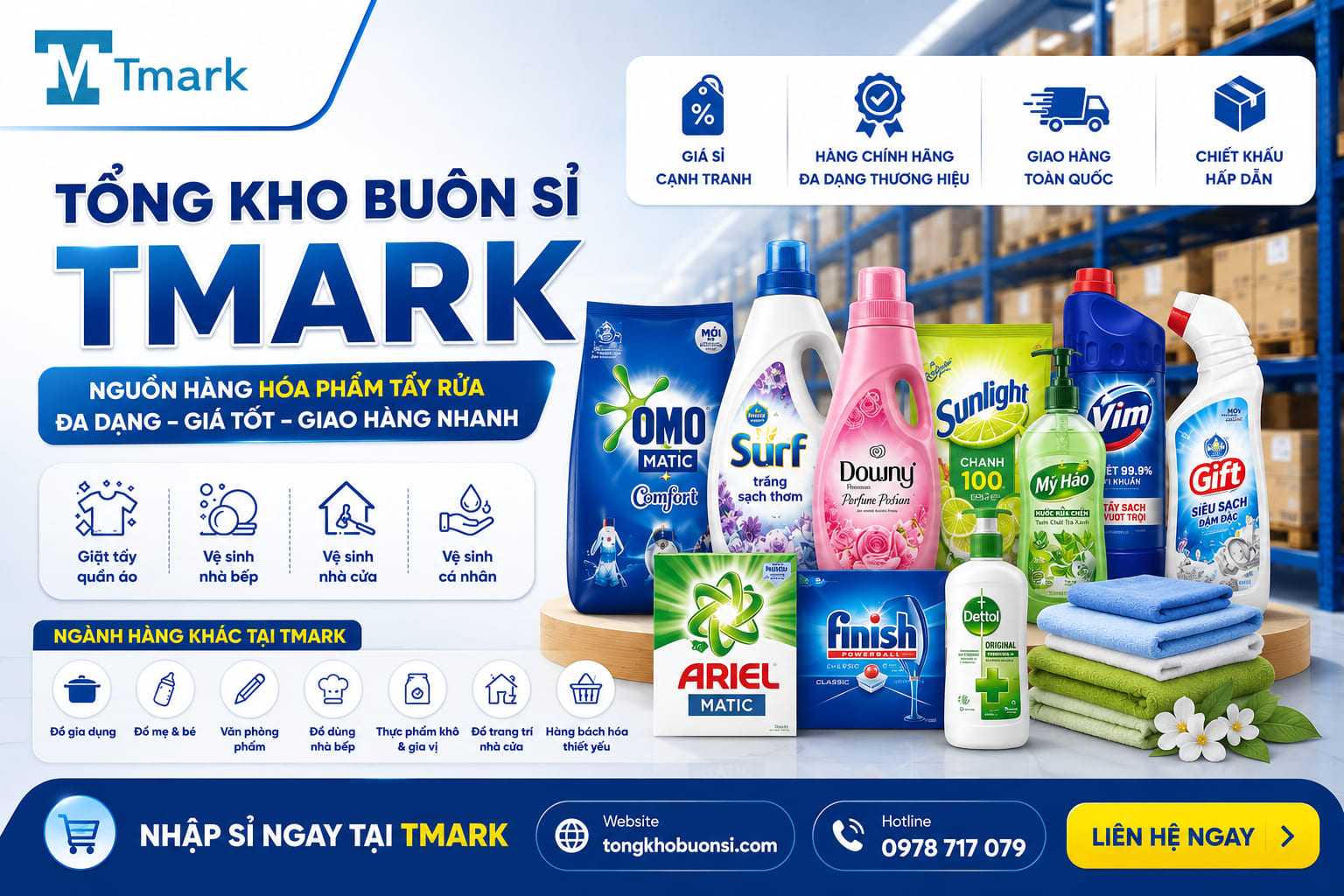 hóa phẩm tẩy rửa