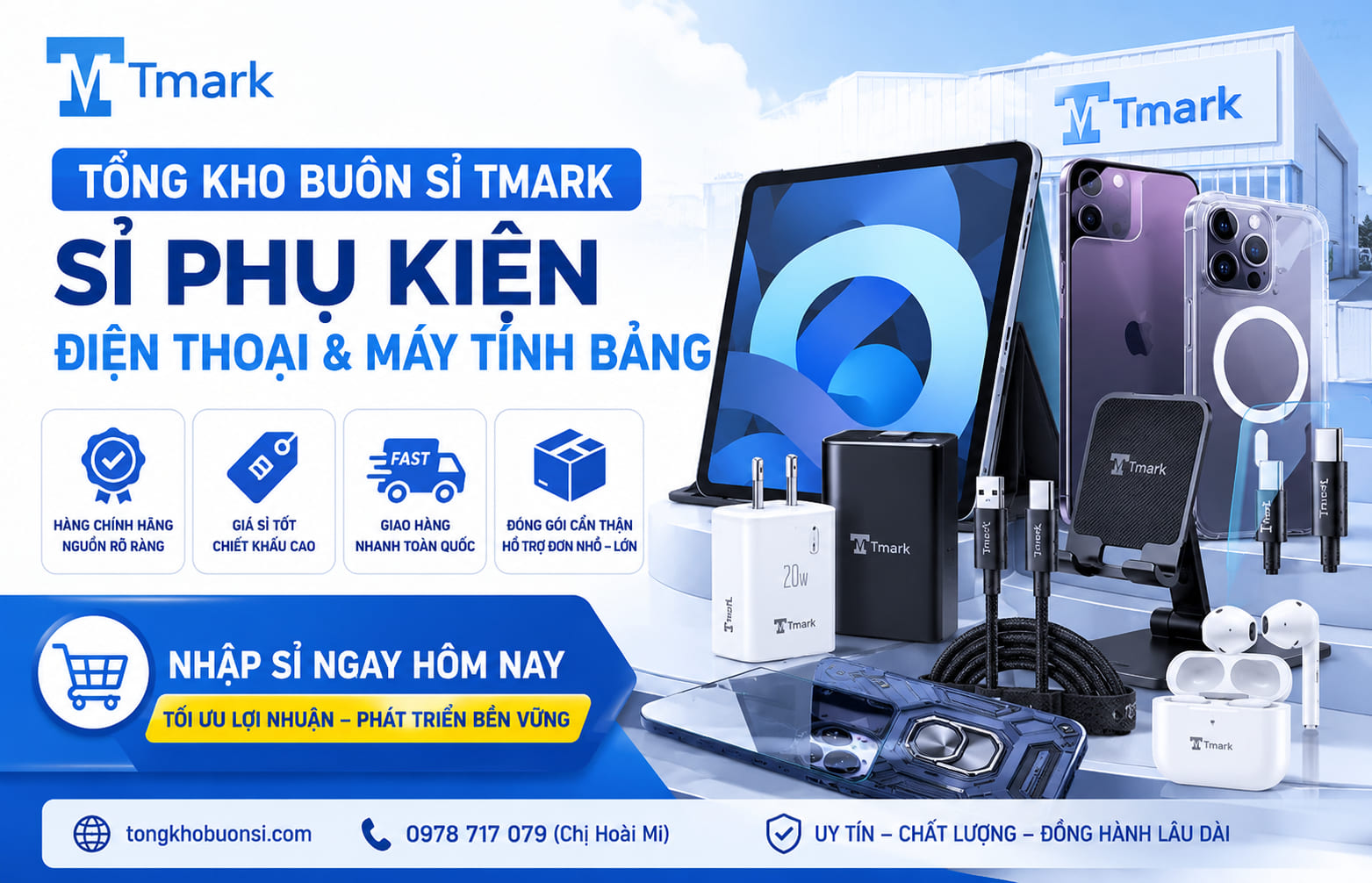 sỉ phụ kiện điện thoại và máy tính bảng