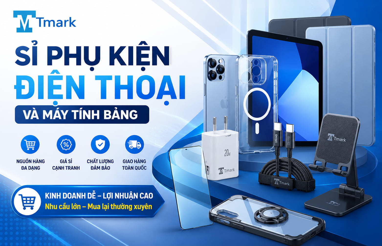 sỉ phụ kiện điện thoại và máy tính bảng