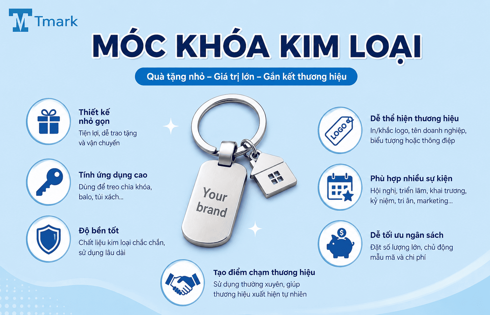 móc khóa kim loại