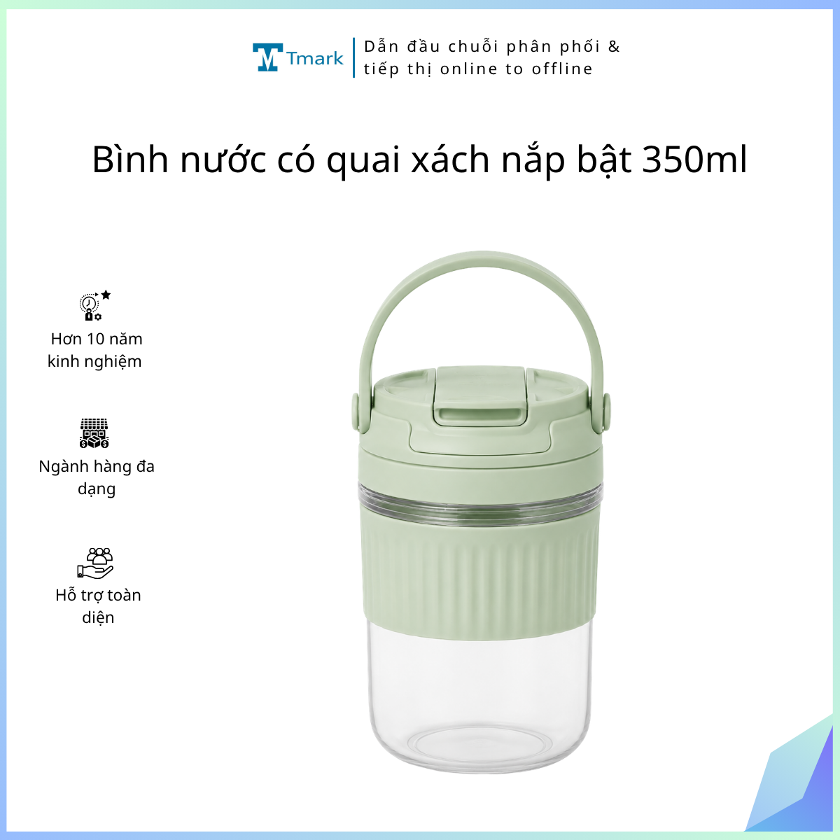Binh-nuoc-co-quai-xach-nap-bat-350ml-Kien-70-cai- Bình nước có quai xách nắp bật 350ml ( Kiện 70 cái) - Ảnh 1
