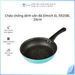 Chảo chống dính vân đá Elmich EL-5925BL 20cm ( Kiện 50 cái)