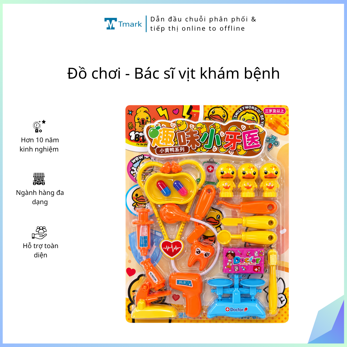 Do-choi-Bac-si-vit-kham-benh-kien-140-cai- Đồ chơi - Bác sĩ vịt khám bệnh ( kiện 140 cái) - Ảnh 1