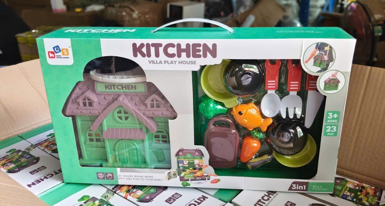 Đồ chơi - hộp bếp nấu ăn trong villa ( Kiện 48 cái) - Ảnh 2