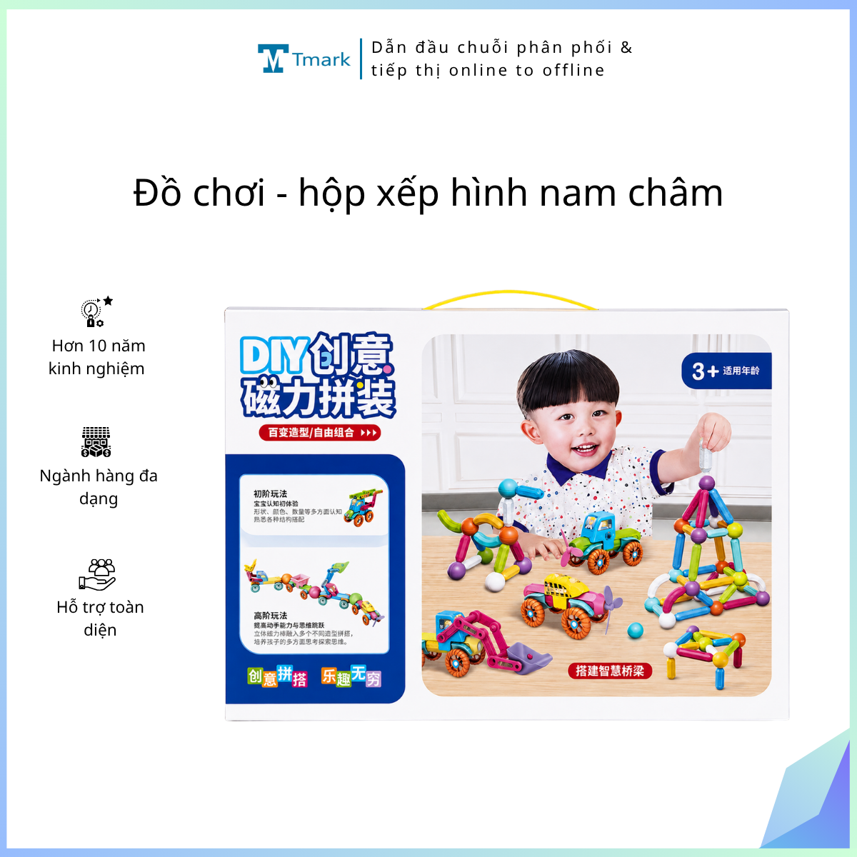 Do-choi-hop-xep-hinh-nam-cham Đồ chơi - hộp xếp hình nam châm - Ảnh 1