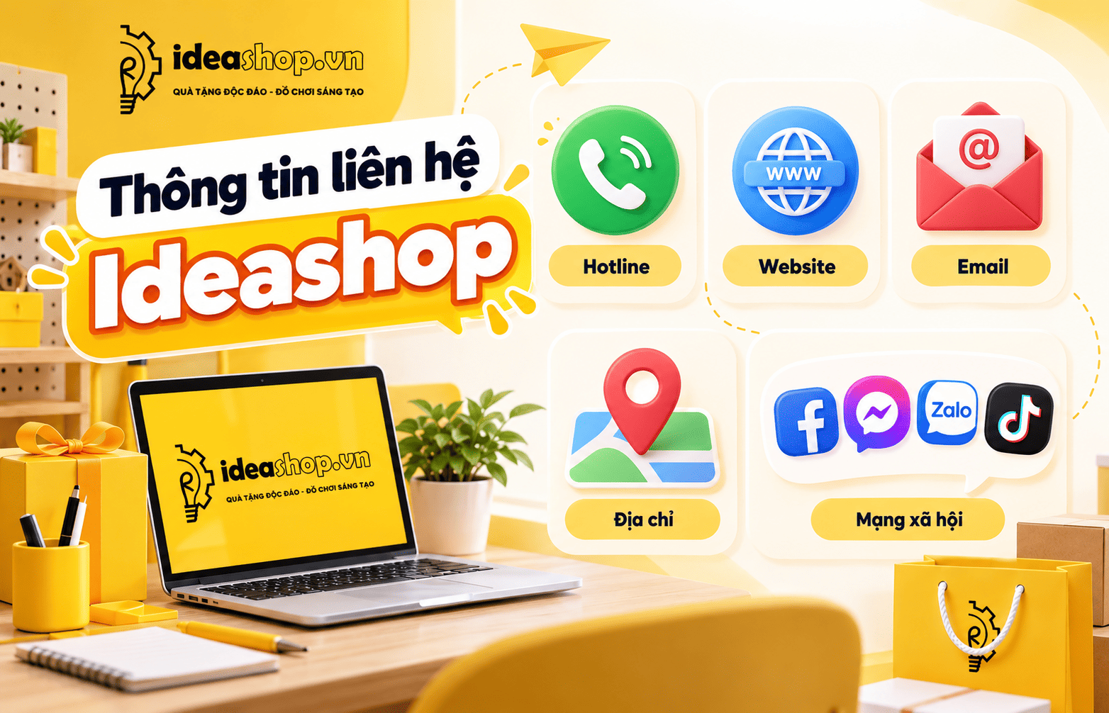 hotline liên hệ của Ideashop