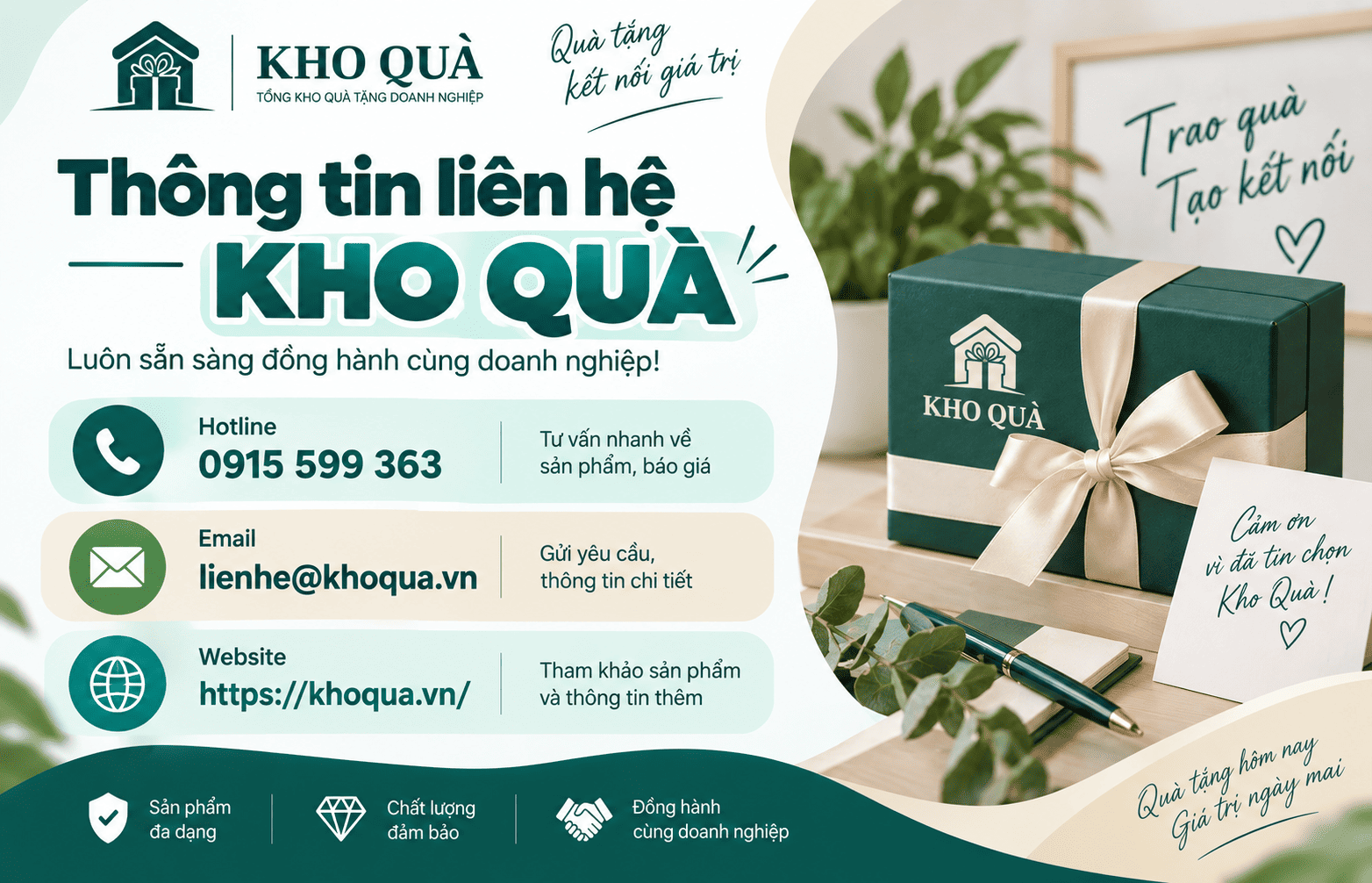 Thông tin liên hệ của Kho Quà